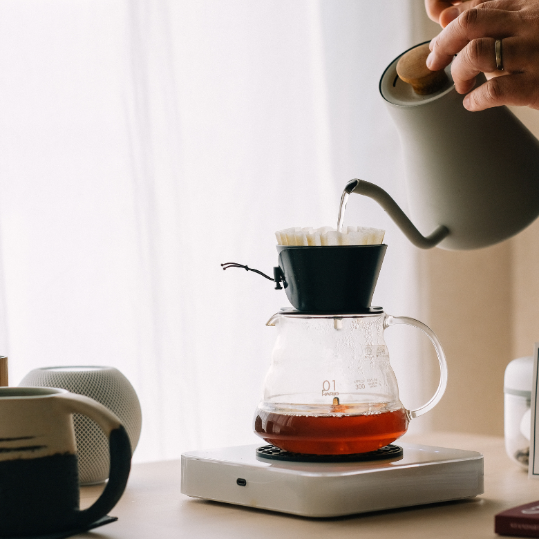 Specialty Coffee: a V60 being prepared